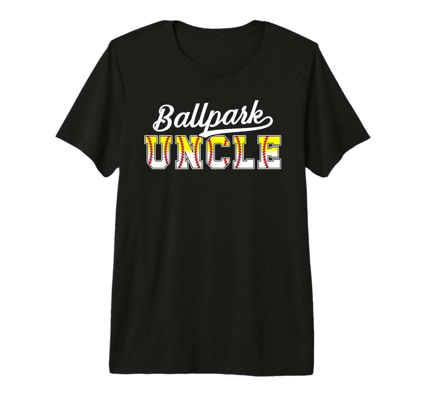 Mens Ballpark Uncle Baseball Softball T-Shirt - Custom Art Print Unisex - T-Shirt, Sweatshirt, Hoodie