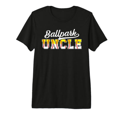 Mens Ballpark Uncle Baseball Softball T-Shirt - Custom Art Print Unisex - T-Shirt, Sweatshirt, Hoodie