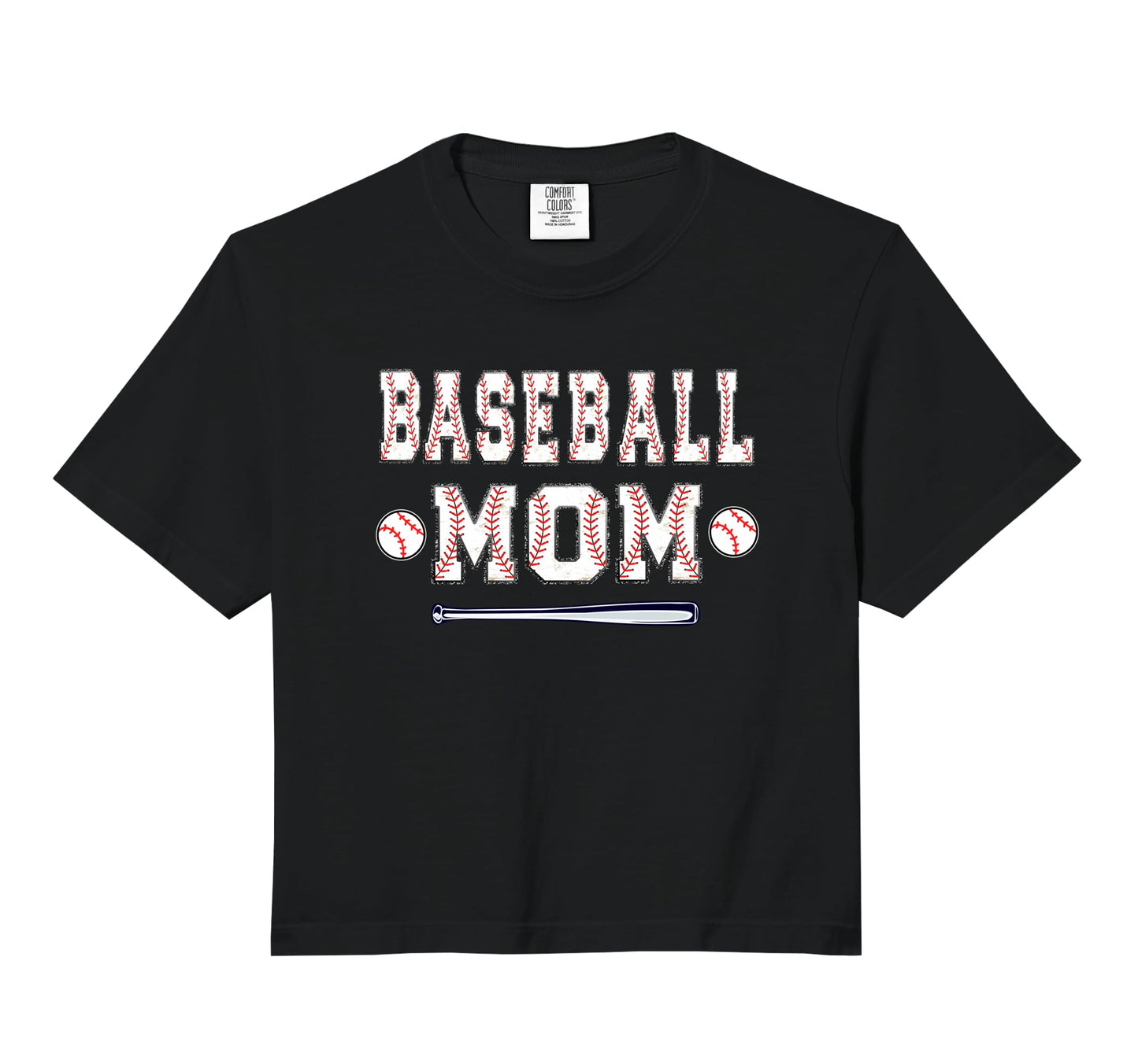 Baseball Player Mom Wife Comfort Colors Hoodie - Custom Art Print Unisex - T-Shirt, Sweatshirt, Hoodie