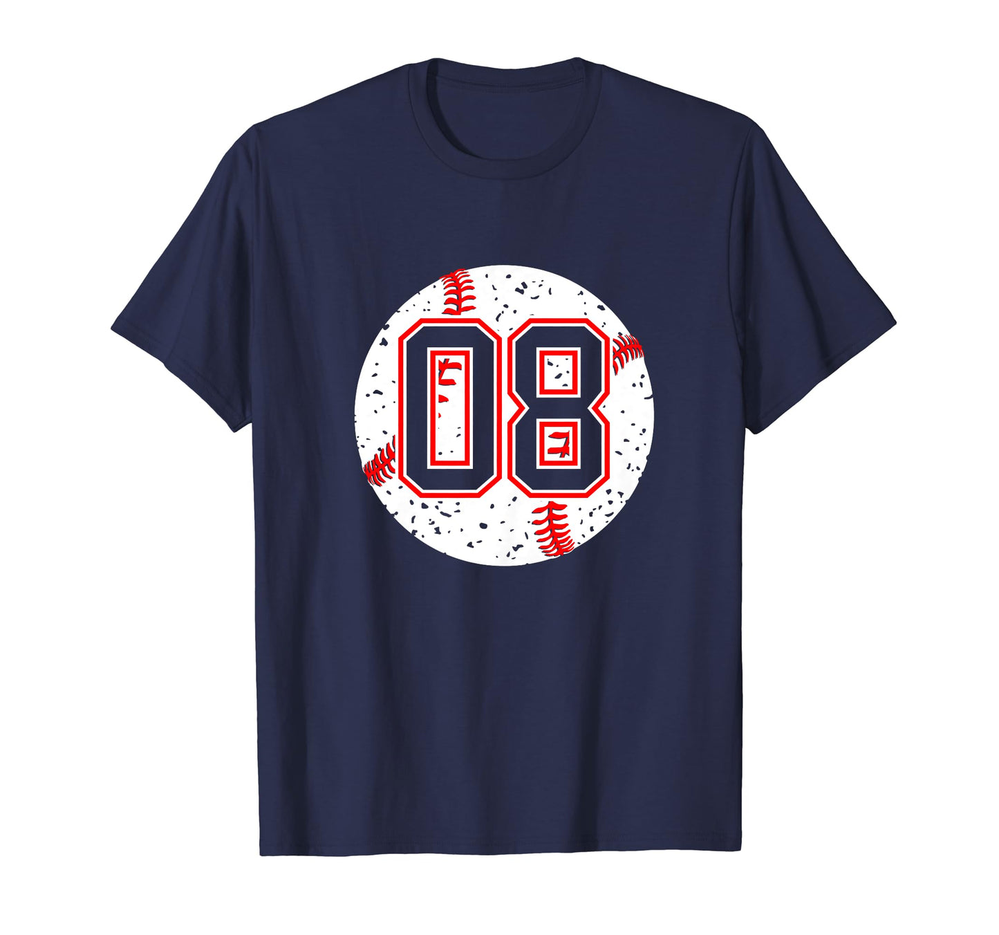 Baseball Number 08 Mom Show Support T-Shirt - Trendy Graphic for Adults - T-Shirt, Sweatshirt, Hoodie