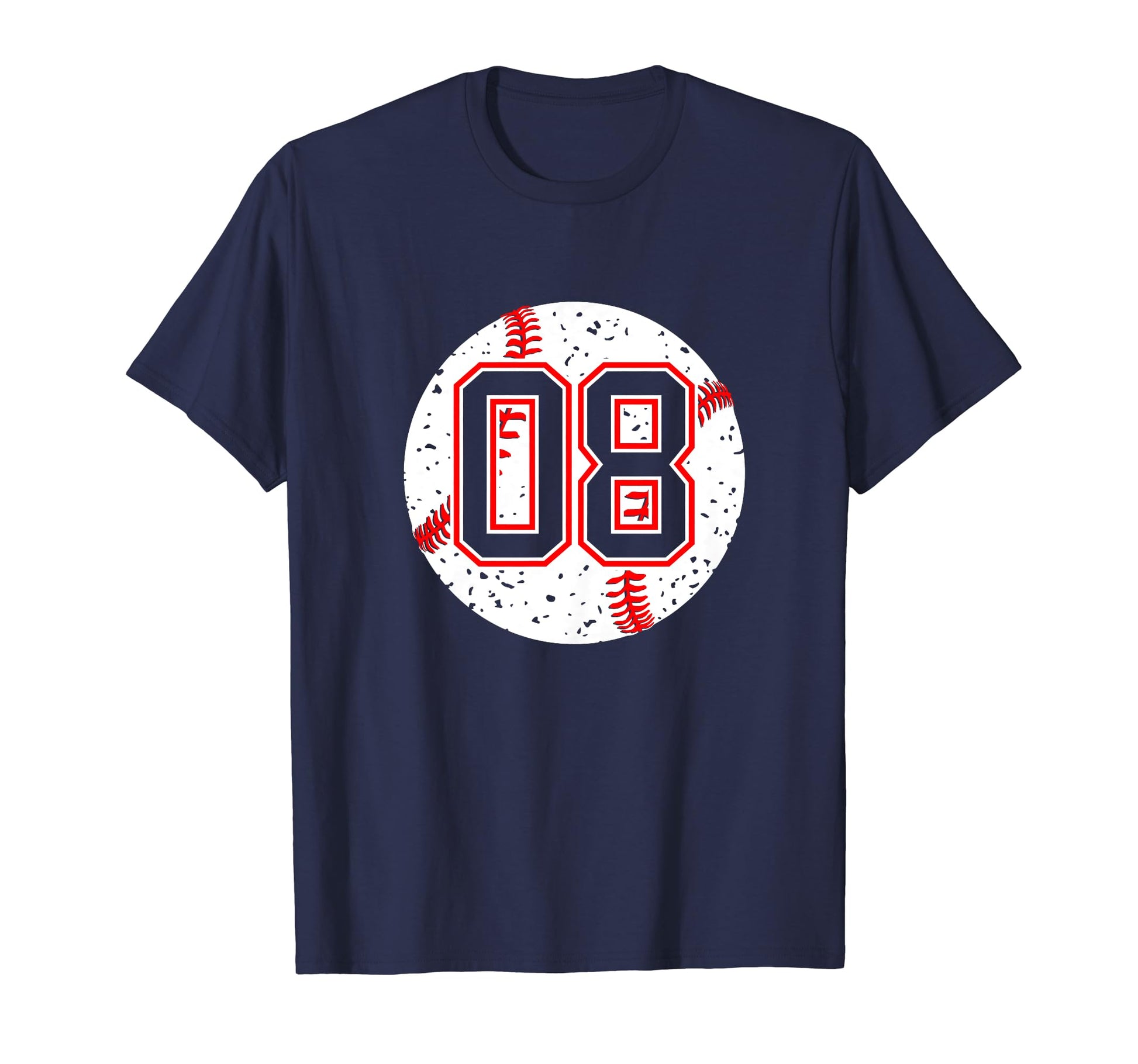 Baseball Number 08 Mom Show Support T-Shirt - Trendy Graphic for Adults - T-Shirt, Sweatshirt, Hoodie