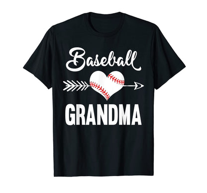 Softball Baseball Grandma Leopard T-Shirt - Minimalist Print Unisex - T-Shirt, Sweatshirt, Hoodie