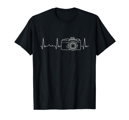 Funny Heartbeat Camera T-Shirt - Novelty Apparel for Adults - T-Shirt, Sweatshirt, Hoodie