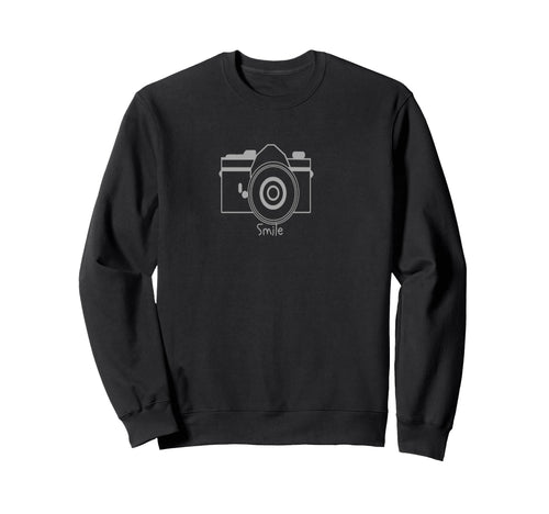 Smile Camera Sweatshirt - Casual Everyday Wear Unisex - T-Shirt, Sweatshirt, Hoodie