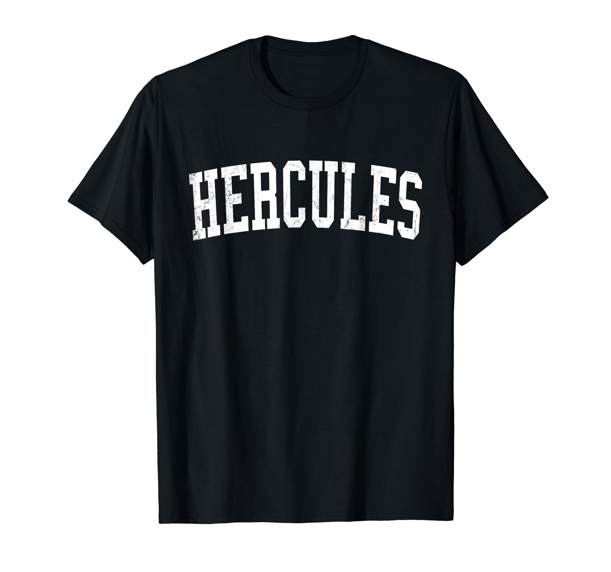 Hercules Ca Distressed White Varsity T-Shirt - Unique Graphic Men Women - T-Shirt, Sweatshirt, Hoodie