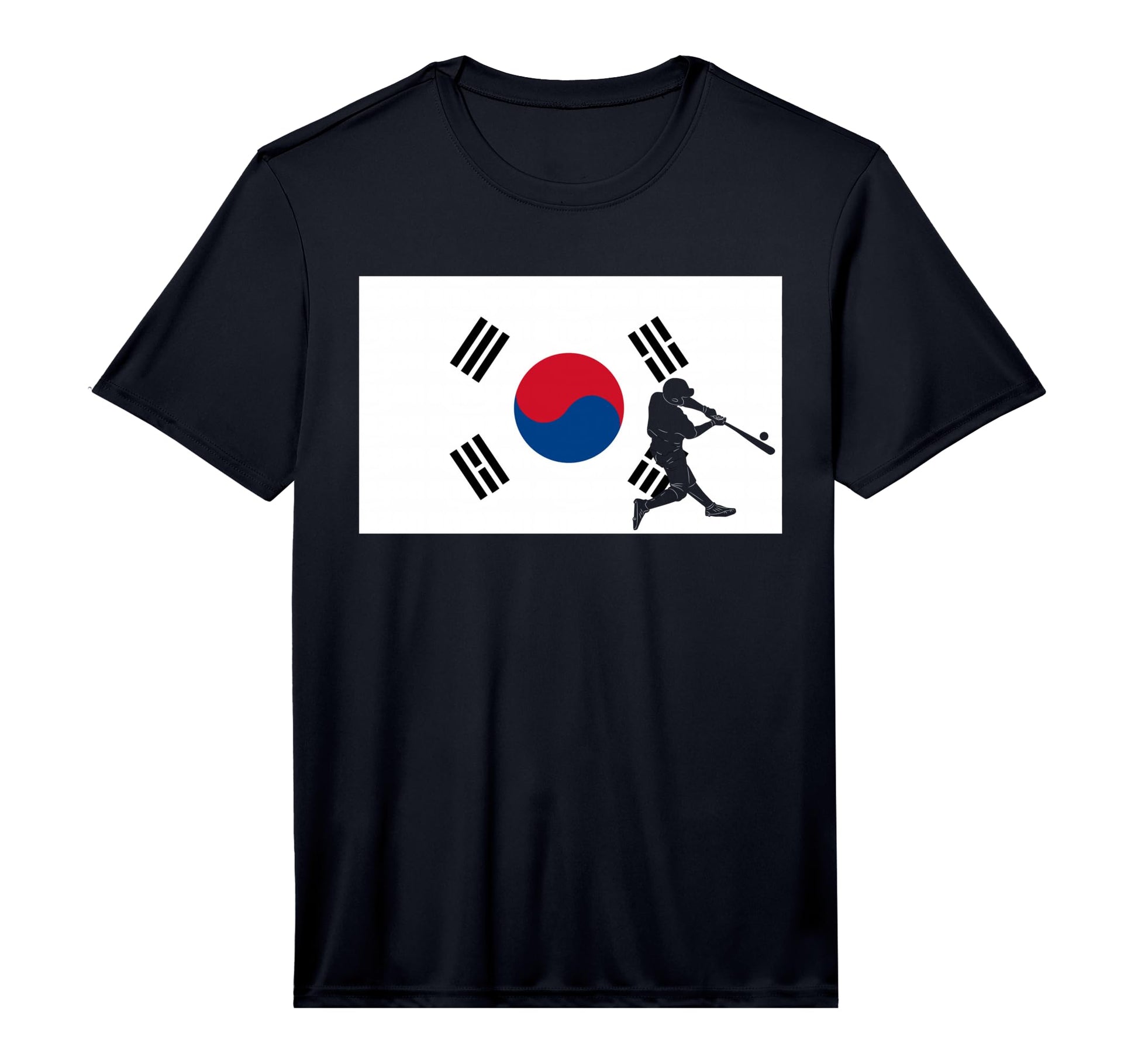 Baseball Game League South Korea Flag T-Shirt - Novelty Apparel Unisex - T-Shirt, Sweatshirt, Hoodie