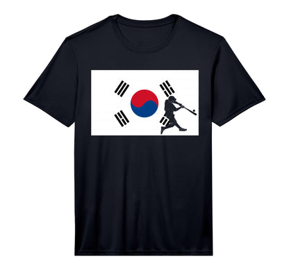 Baseball Game League South Korea Flag T-Shirt - Novelty Apparel Unisex - T-Shirt, Sweatshirt, Hoodie