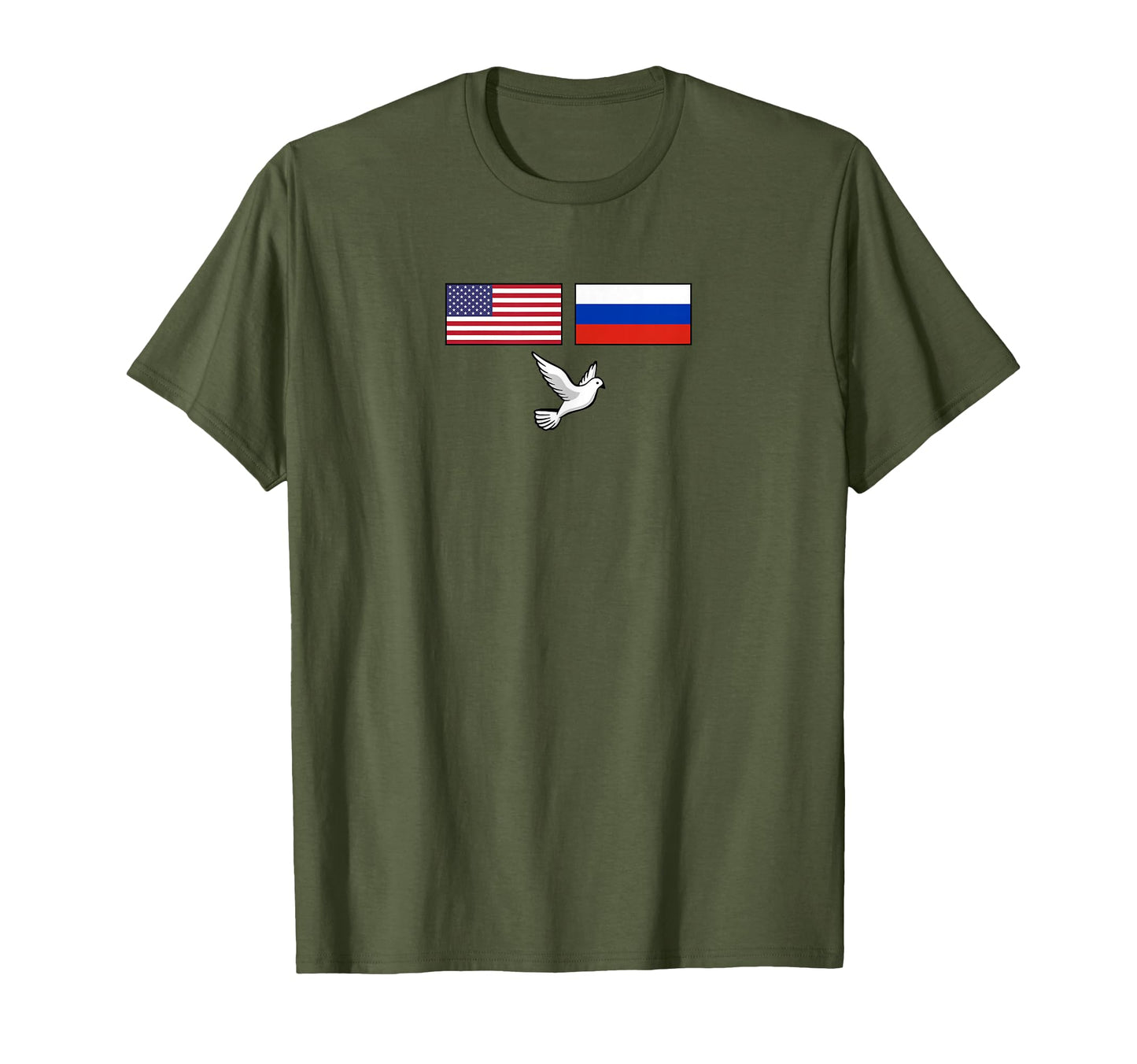 Russia Usa Peace Not War United States T-Shirt - Novelty Apparel Men Women - T-Shirt, Sweatshirt, Hoodie