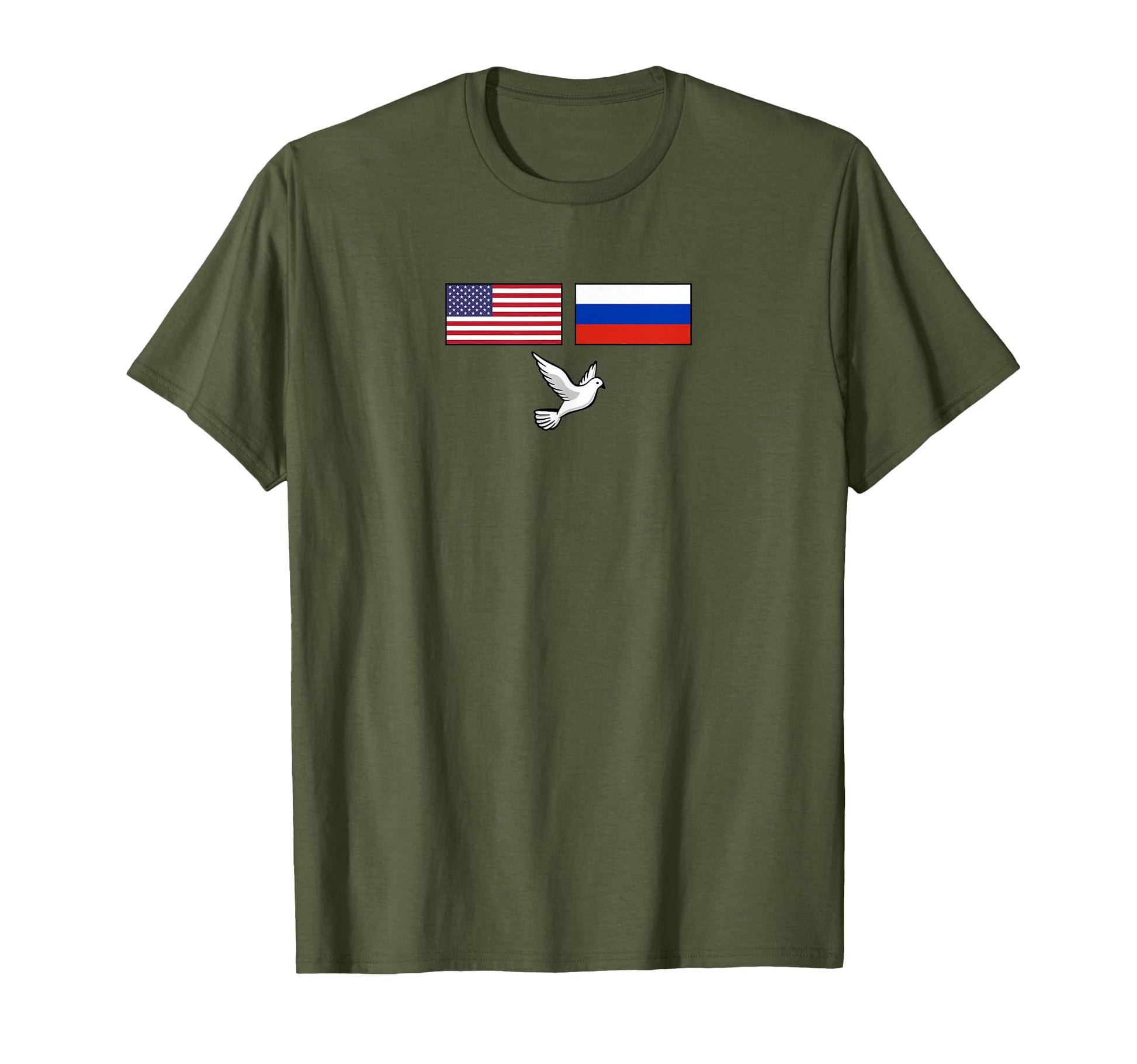Russia Usa Peace Not War United States T-Shirt - Novelty Apparel Men Women - T-Shirt, Sweatshirt, Hoodie