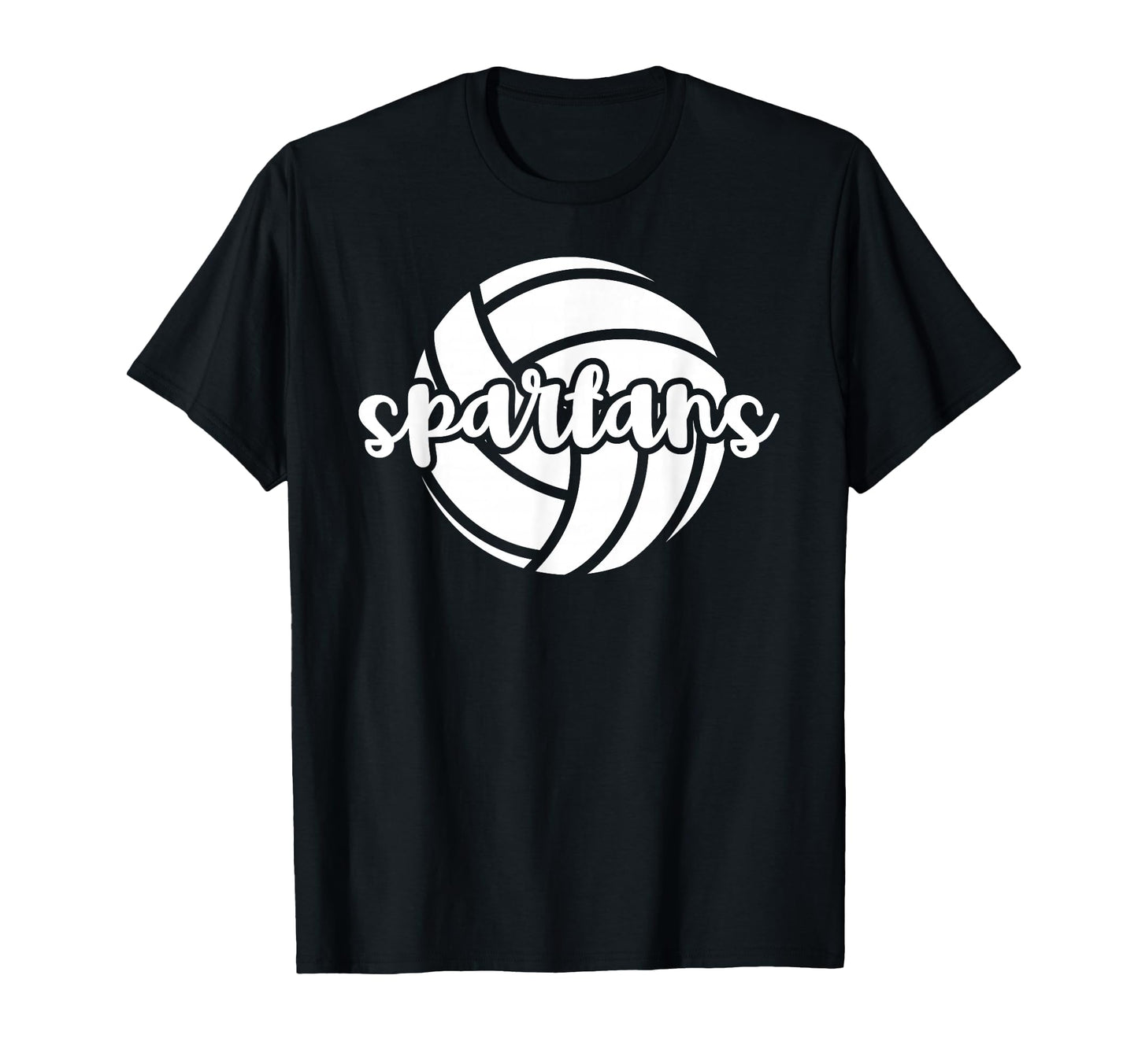Spartans Volleyball Team Mascot T-Shirt - Casual Everyday Wear for Adults - T-Shirt, Sweatshirt, Hoodie