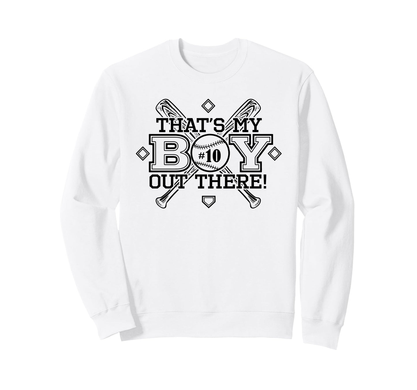 Baseball Mom Dad Thats My Proud Sweatshirt - Novelty Apparel Men Women - T-Shirt, Sweatshirt, Hoodie