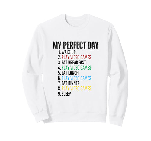 My Day Gamer Play Video Games Sweatshirt - Custom Art Print Men Women - T-Shirt, Sweatshirt, Hoodie