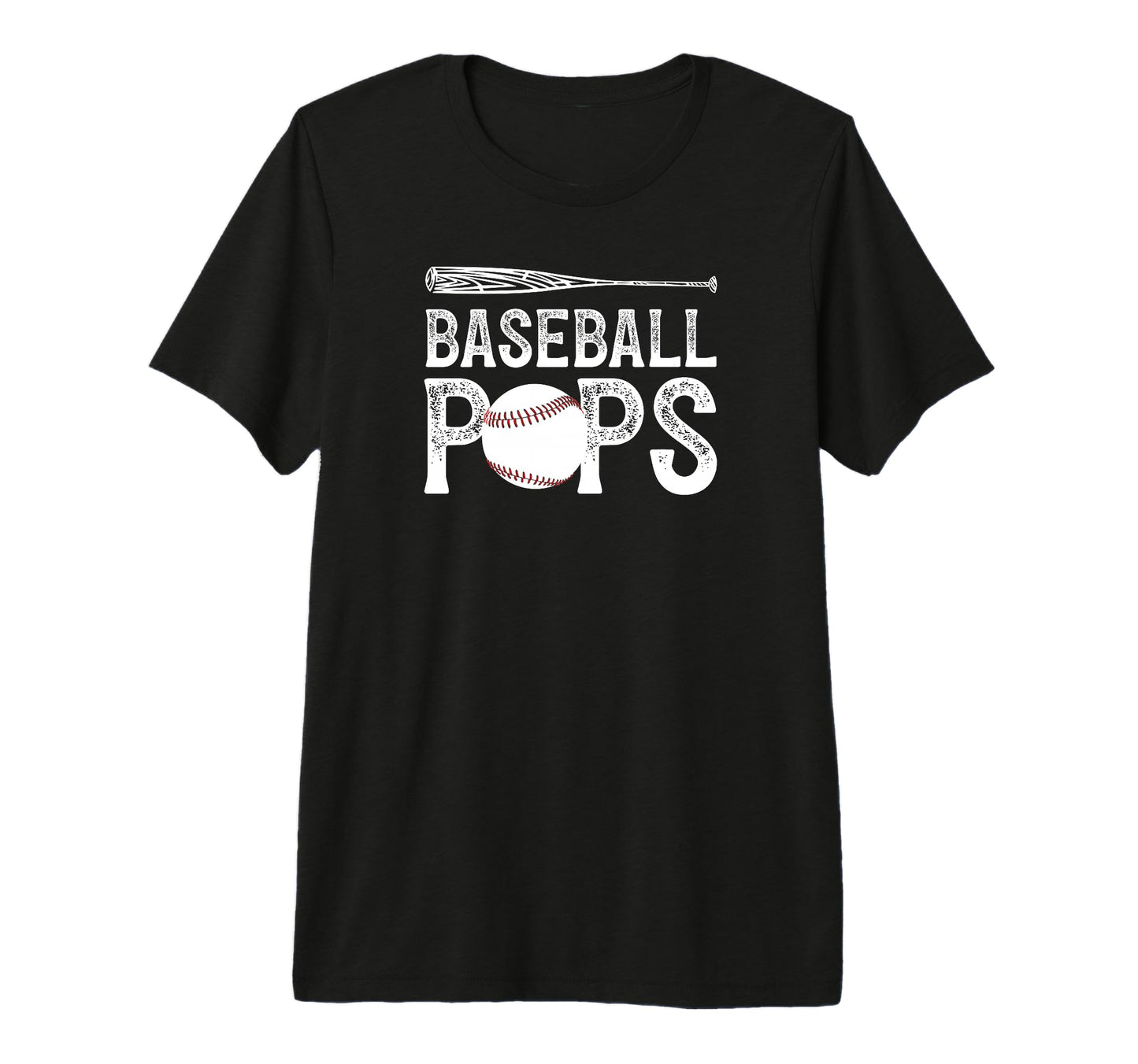 Mens Baseball Pops Proud Grandpa Pops T-Shirt - Custom Art Print Unisex - T-Shirt, Sweatshirt, Hoodie
