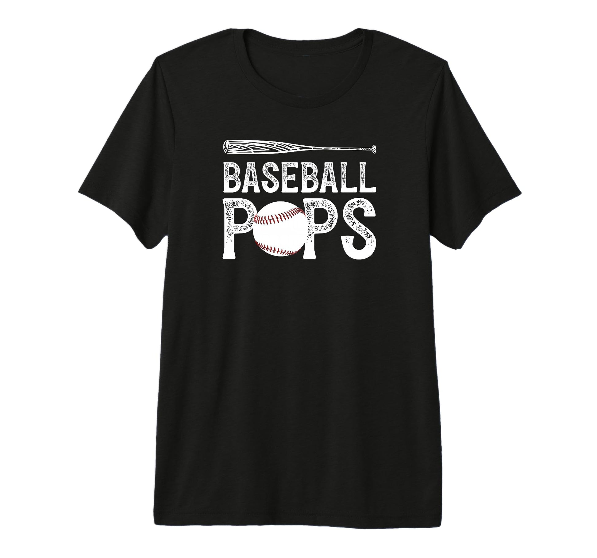 Mens Baseball Pops Proud Grandpa Pops T-Shirt - Custom Art Print Unisex - T-Shirt, Sweatshirt, Hoodie