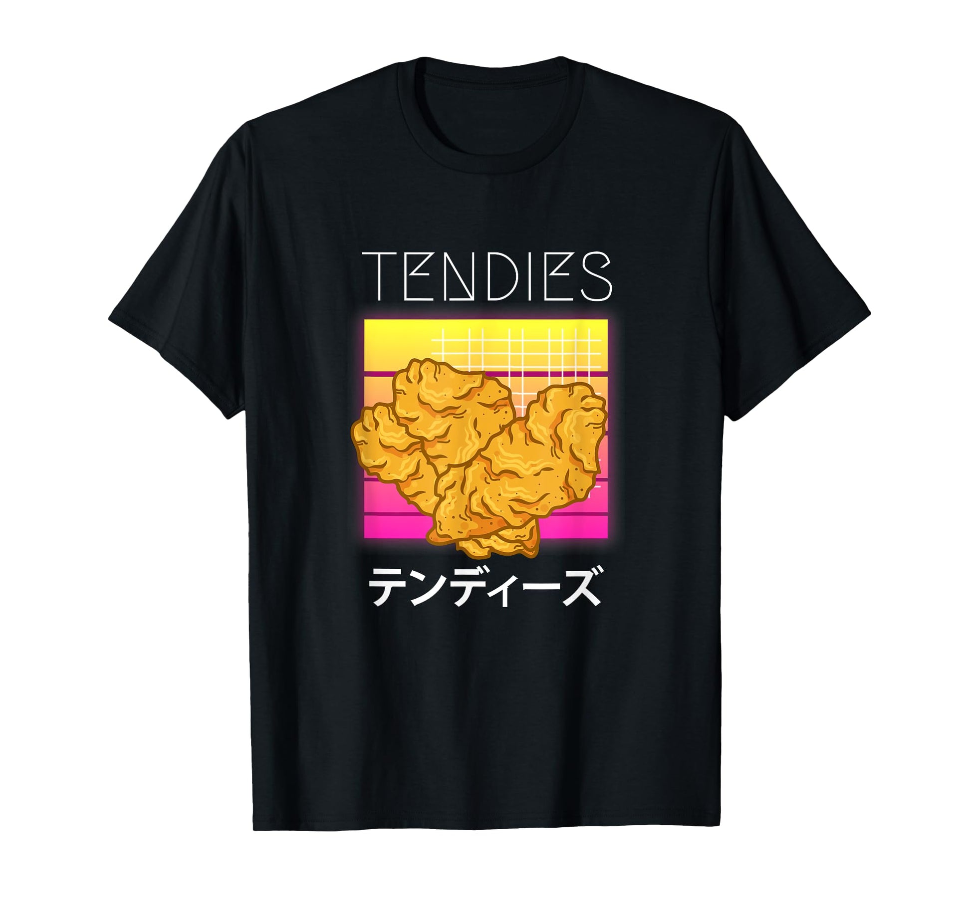 Vaporwave Tendies Chicken T-Shirt - Casual Everyday Wear for Adults - T-Shirt, Sweatshirt, Hoodie