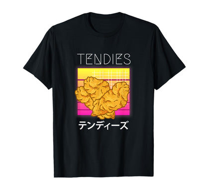 Vaporwave Tendies Chicken T-Shirt - Casual Everyday Wear for Adults - T-Shirt, Sweatshirt, Hoodie