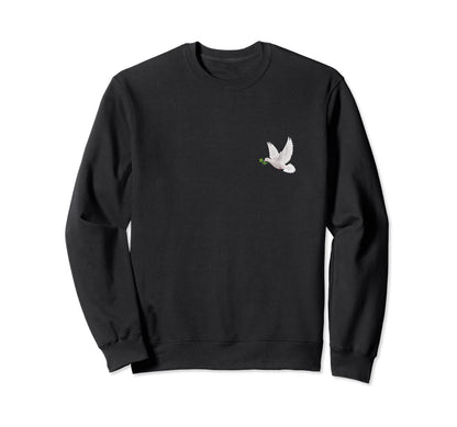 Peace Dove Chest World Peace Love Sweatshirt - Custom Art Print Men Women - T-Shirt, Sweatshirt, Hoodie