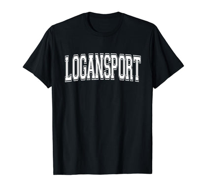 Logansport Indiana Usa Sports Varsity T-Shirt - Minimalist Print Unisex - T-Shirt, Sweatshirt, Hoodie