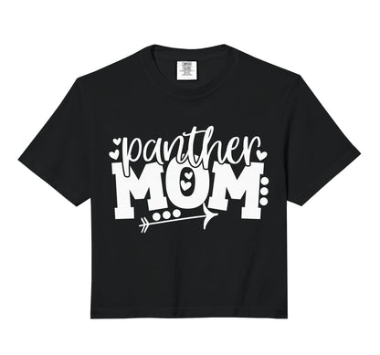 Panther Mom School Sports Fan Team Sweatshirt - Custom Art Print Men Women - T-Shirt, Sweatshirt, Hoodie