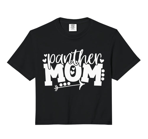 Panther Mom School Sports Fan Team Sweatshirt - Custom Art Print Men Women - T-Shirt, Sweatshirt, Hoodie
