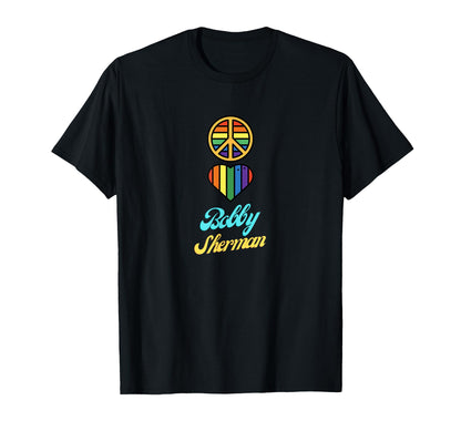 Peace Love Bobby Sherman 60S 70S T-Shirt - Custom Art Print for Adults - T-Shirt, Sweatshirt, Hoodie