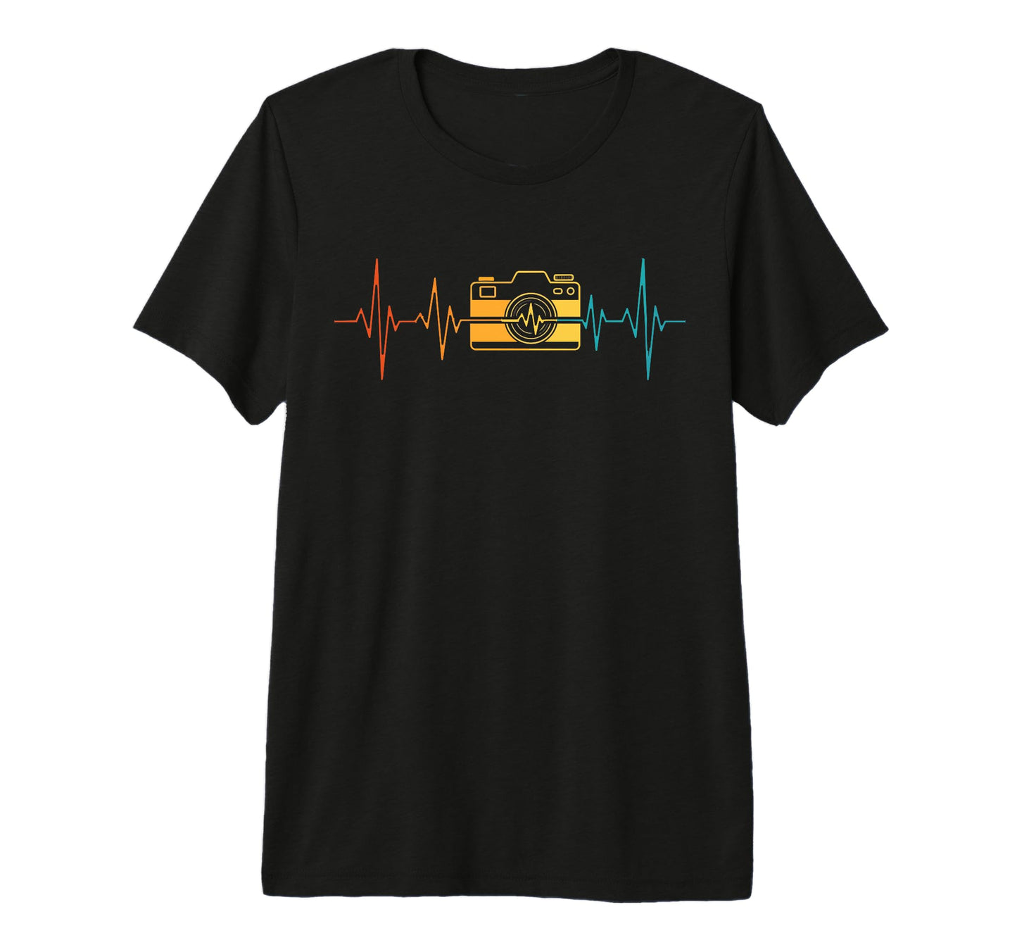 Analog Slr Camera Heartbeat T-Shirt - Streetwear Style for Adults - T-Shirt, Sweatshirt, Hoodie