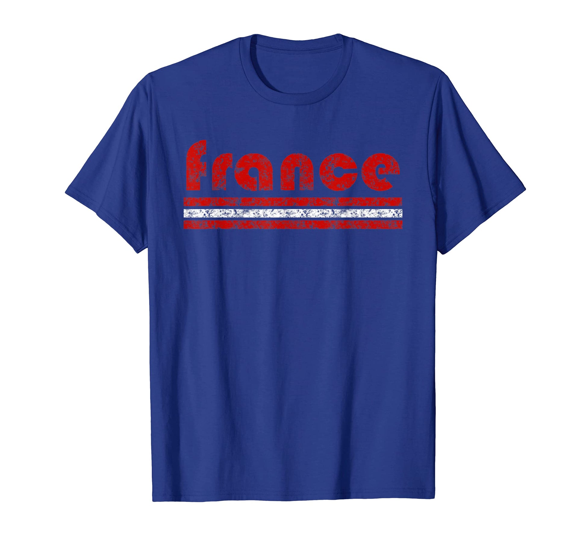 France Three Stripe Weathered T-Shirt - Streetwear Style Unisex - T-Shirt, Sweatshirt, Hoodie