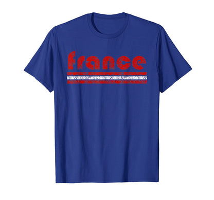 France Three Stripe Weathered T-Shirt - Streetwear Style Unisex - T-Shirt, Sweatshirt, Hoodie