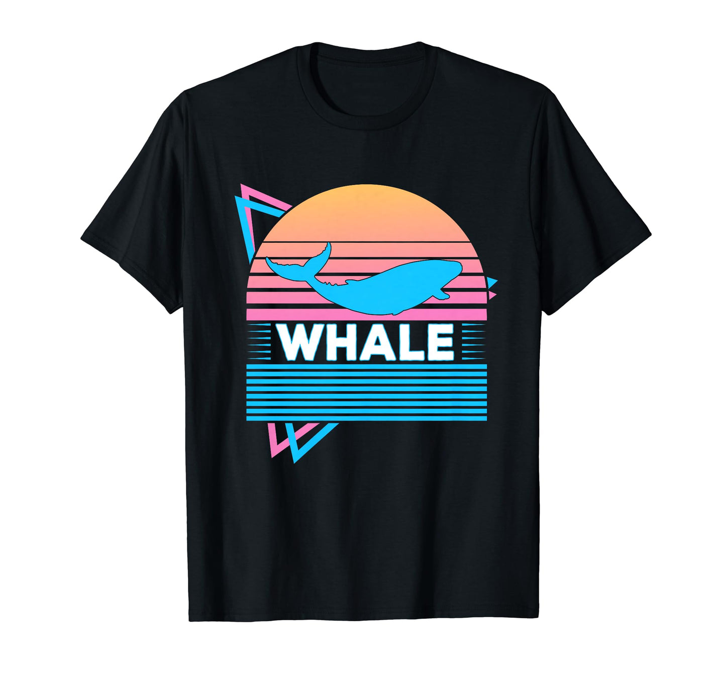 Whale Vaporwave Aesthetic T-Shirt - Minimalist Print Men Women - T-Shirt, Sweatshirt, Hoodie
