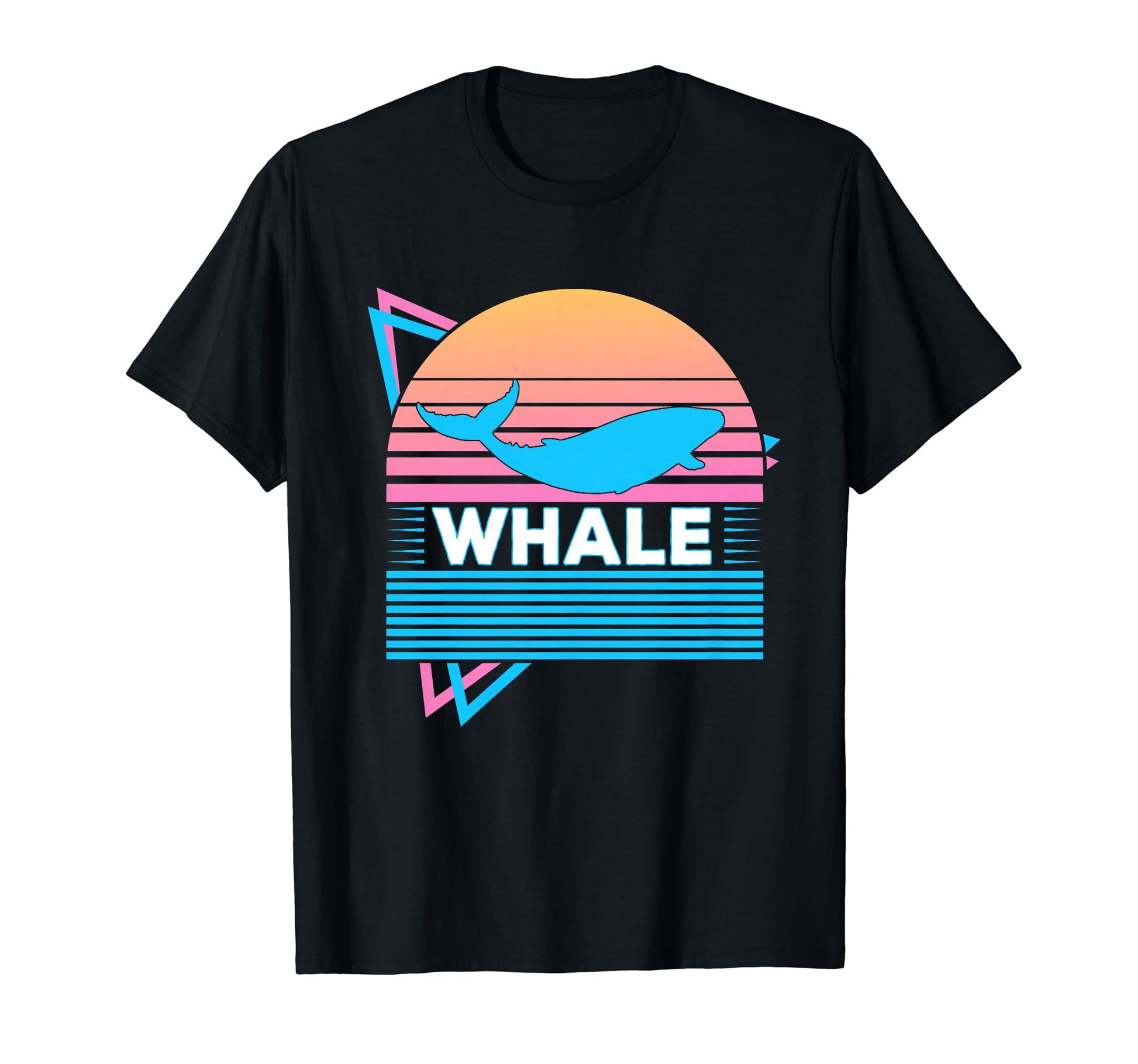 Whale Vaporwave Aesthetic T-Shirt - Minimalist Print Men Women - T-Shirt, Sweatshirt, Hoodie