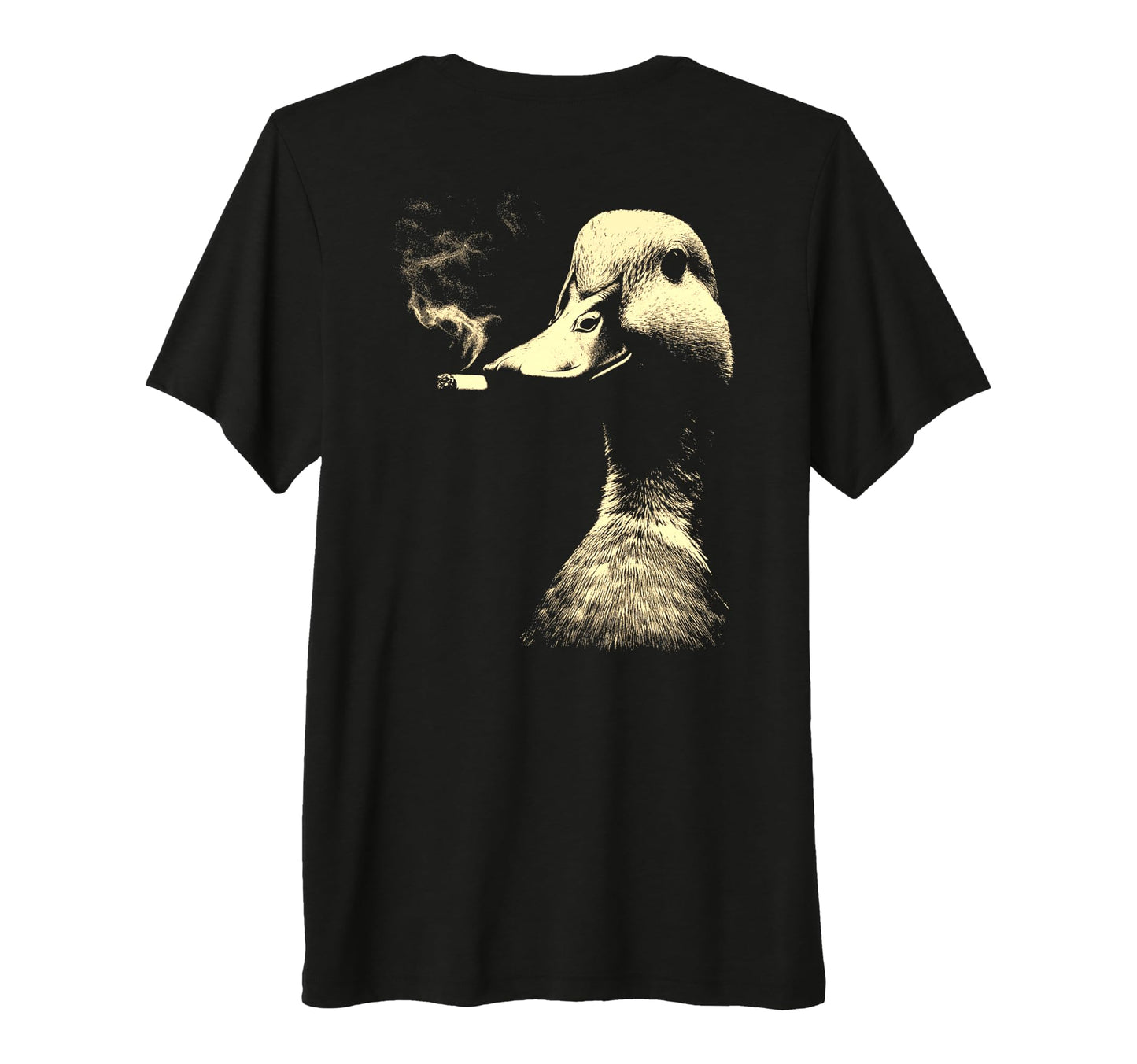 Funny Grunge Smoking Duck Animal T-Shirt - Casual Everyday Wear Men Women - T-Shirt, Sweatshirt, Hoodie