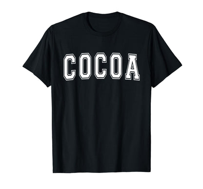 Cocoa Fl Florida Usa Sports Varsity T-Shirt - Custom Art Print for Adults - T-Shirt, Sweatshirt, Hoodie
