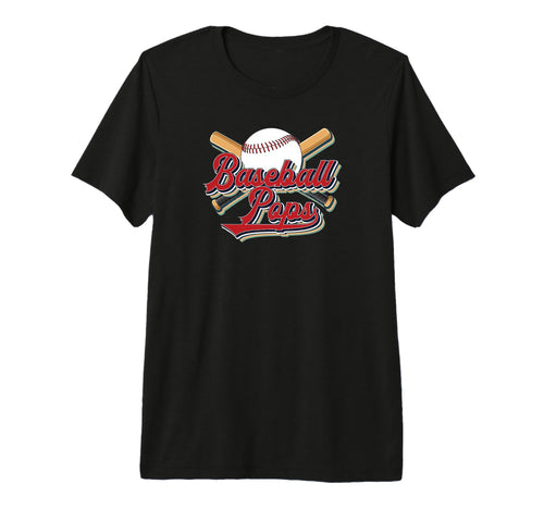 Mens Baseball Pops Grandpa Pops T-Shirt - Novelty Apparel for Adults - T-Shirt, Sweatshirt, Hoodie