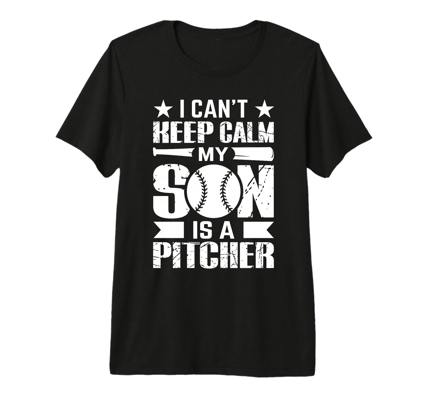 I Cant Keep Calm My Son Is Pitcher Tri T-Shirt - Novelty Apparel Men Women - T-Shirt, Sweatshirt, Hoodie
