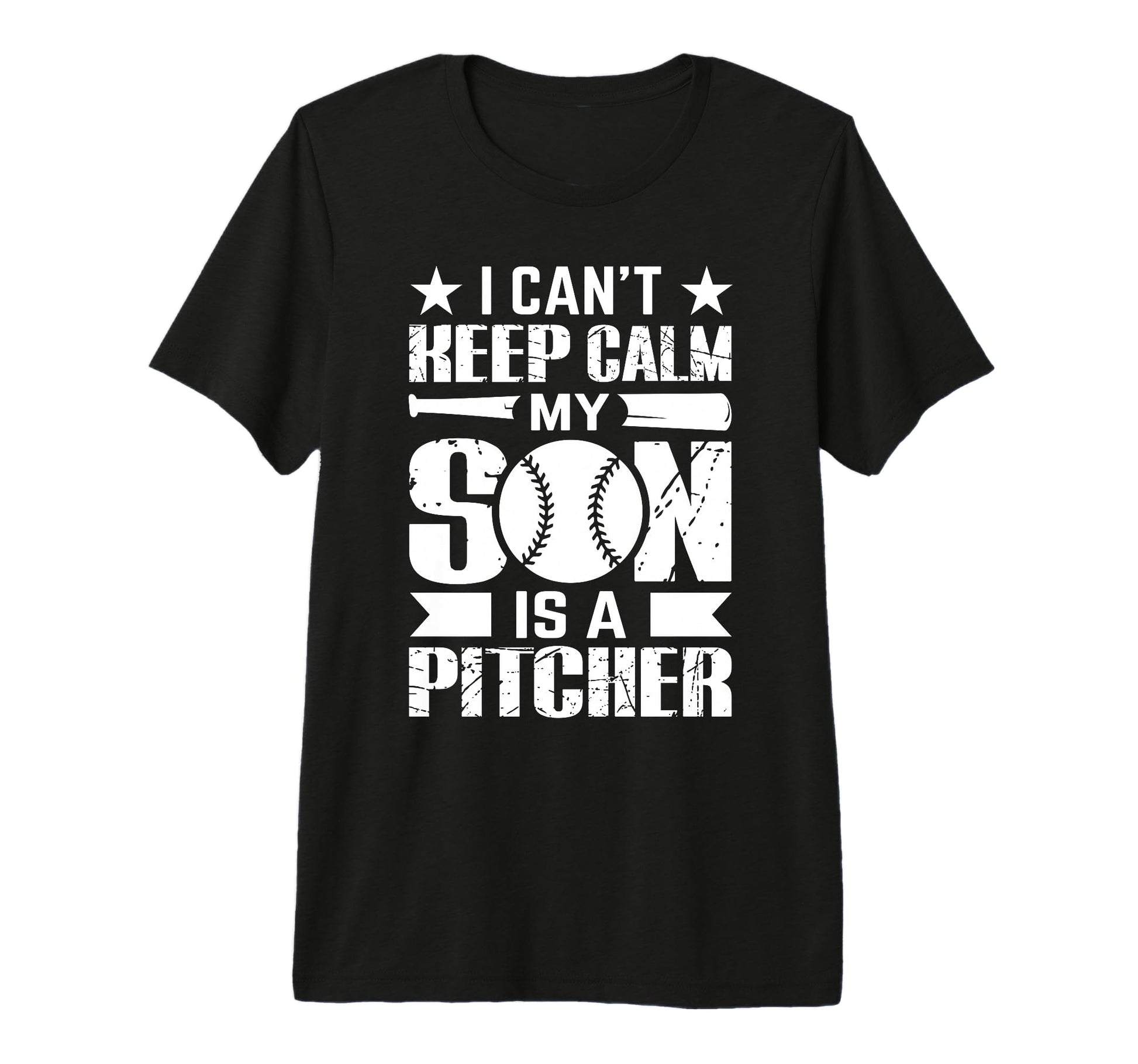 I Cant Keep Calm My Son Is Pitcher Tri T-Shirt - Novelty Apparel Men Women - T-Shirt, Sweatshirt, Hoodie