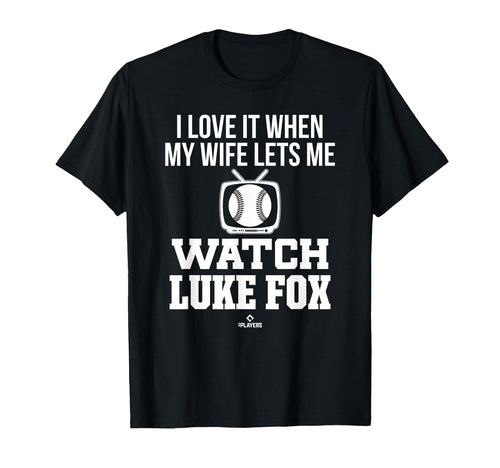 My Wife Lets Me Watch Luke Fox T-Shirt - Minimalist Print Men Women - T-Shirt, Sweatshirt, Hoodie