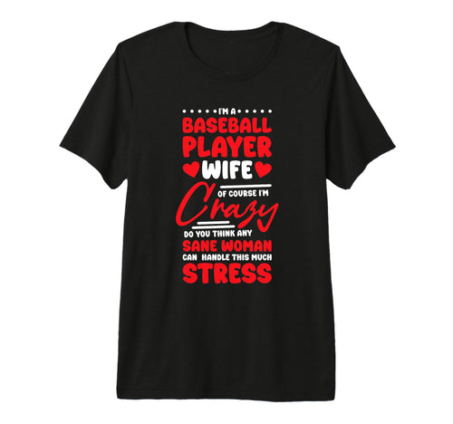 Baseball Player Wife Baseball Sports Lover T-Shirt - Graphic Print Unisex - T-Shirt, Sweatshirt, Hoodie