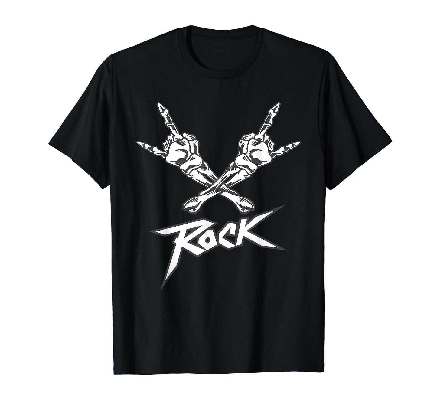 Skeleton Hand Heavy Rock Music T-Shirt - Casual Everyday Wear for Adults - T-Shirt, Sweatshirt, Hoodie