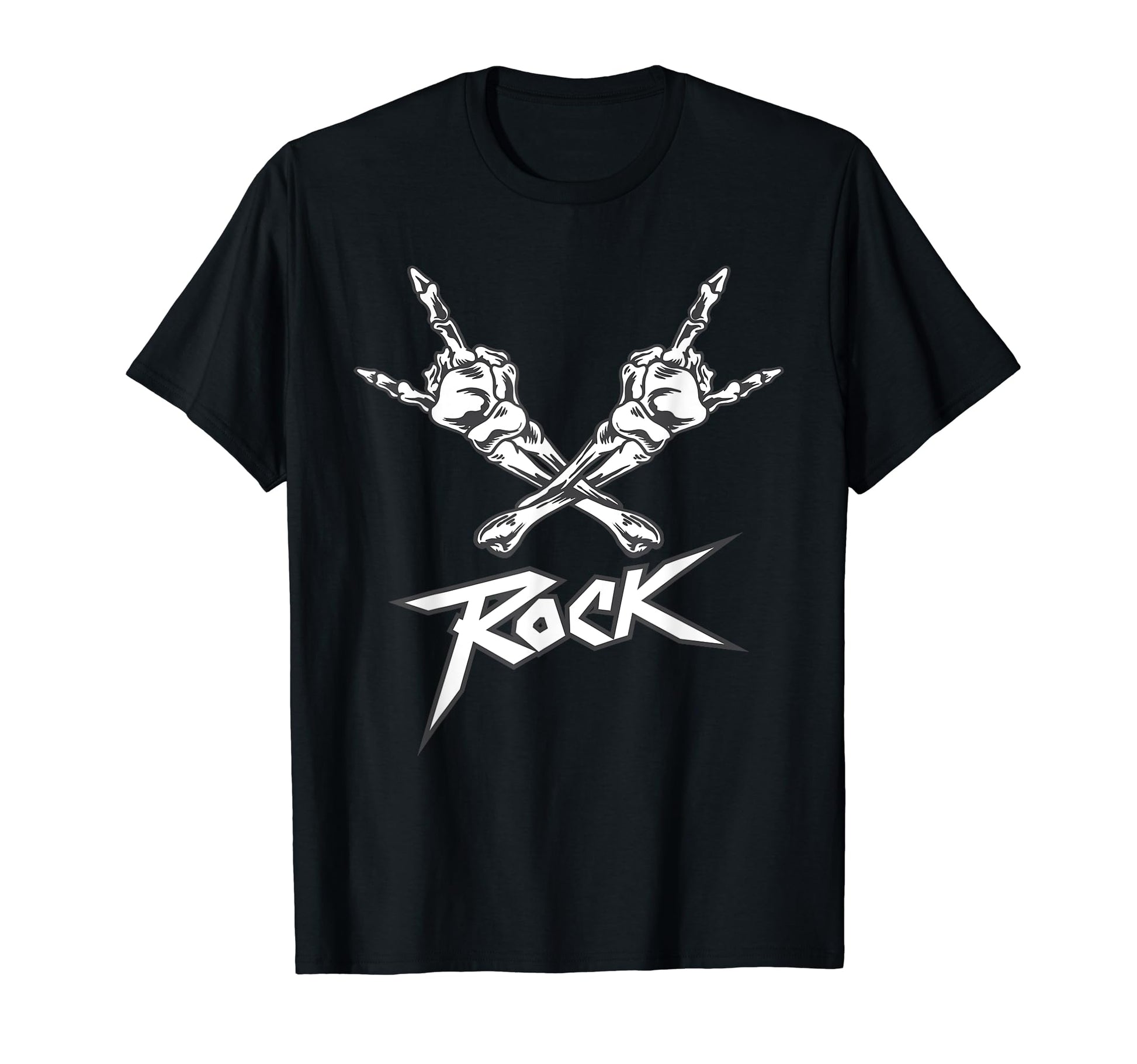 Skeleton Hand Heavy Rock Music T-Shirt - Casual Everyday Wear for Adults - T-Shirt, Sweatshirt, Hoodie
