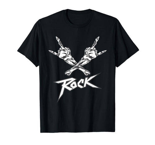 Skeleton Hand Heavy Rock Music T-Shirt - Casual Everyday Wear for Adults - T-Shirt, Sweatshirt, Hoodie