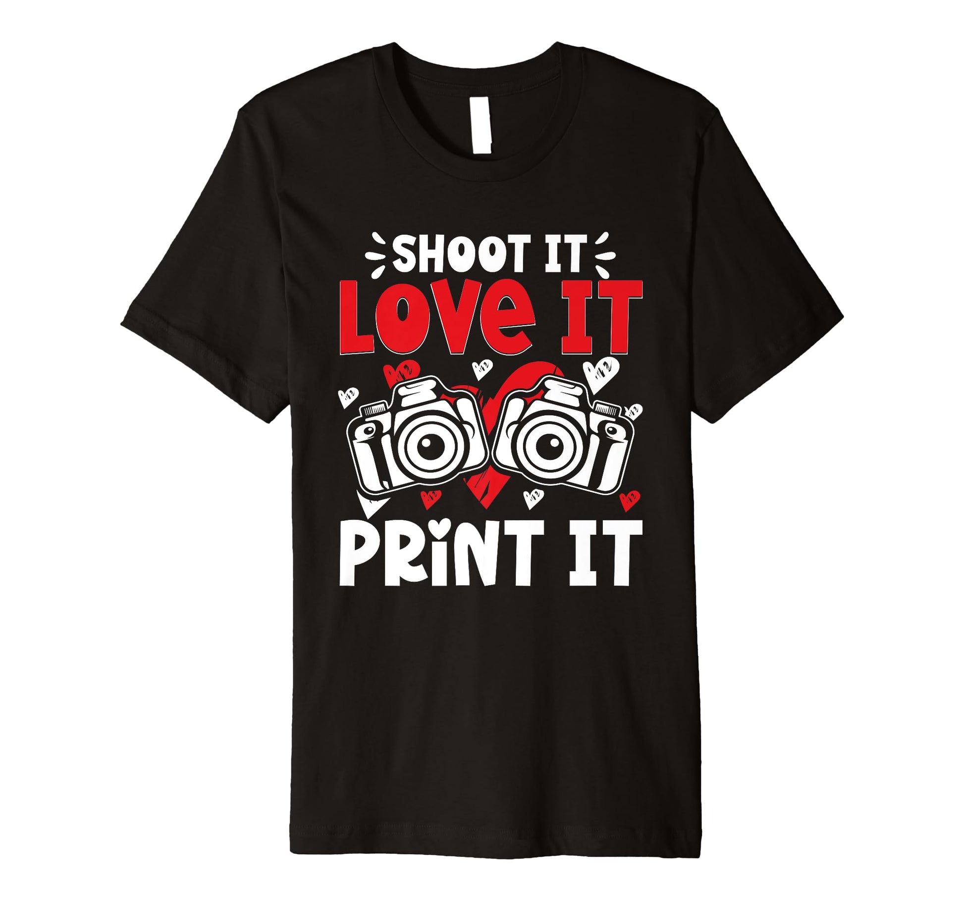 Photo Camera Photographer Flash People T-Shirt - Graphic Print for Adults - T-Shirt, Sweatshirt, Hoodie