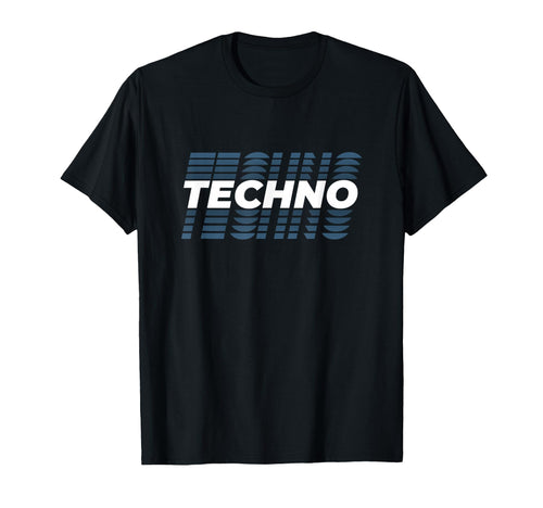 Techno Music Stripe Logo Underground Rave T-Shirt - Novelty Apparel Unisex - T-Shirt, Sweatshirt, Hoodie