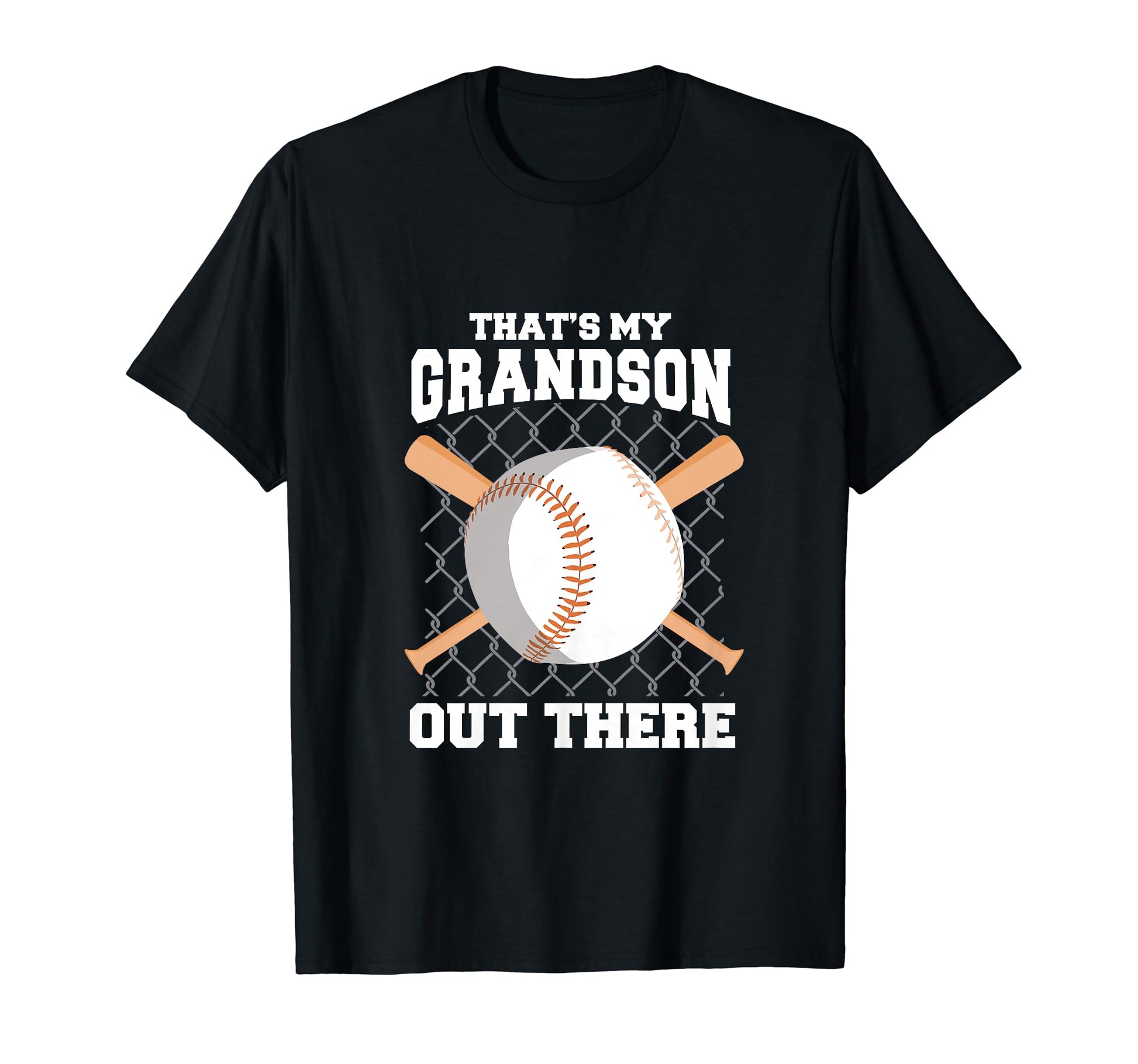 Thats My Grandson Out There Baseball T-Shirt - Trendy Graphic for Adults - T-Shirt, Sweatshirt, Hoodie