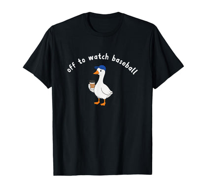 Off To Watch Baseball Goose Meme T-Shirt - Trendy Graphic Men Women - T-Shirt, Sweatshirt, Hoodie