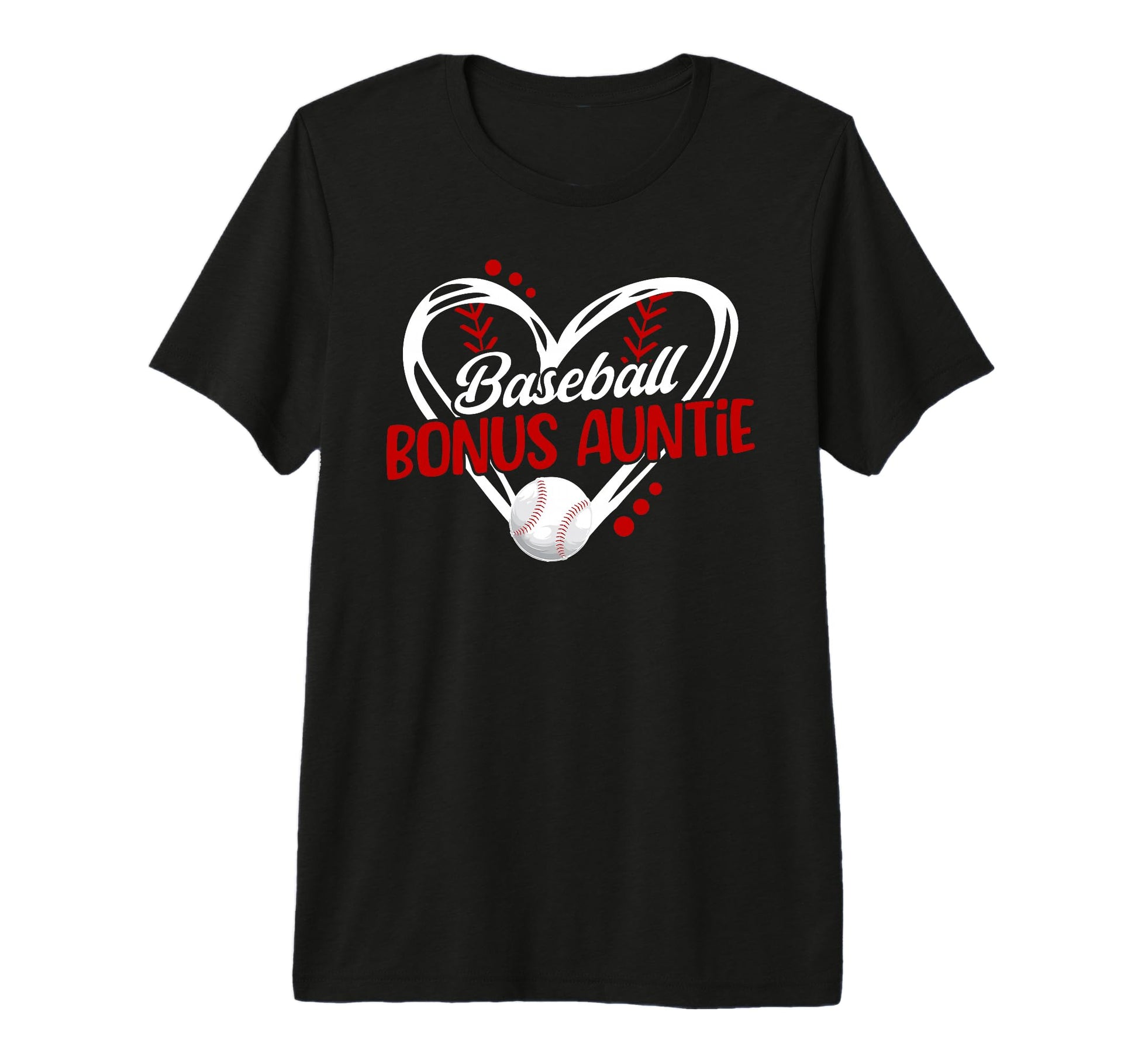 Baseball Bonus Auntie Baseball Player T-Shirt - Minimalist Print Unisex - T-Shirt, Sweatshirt, Hoodie