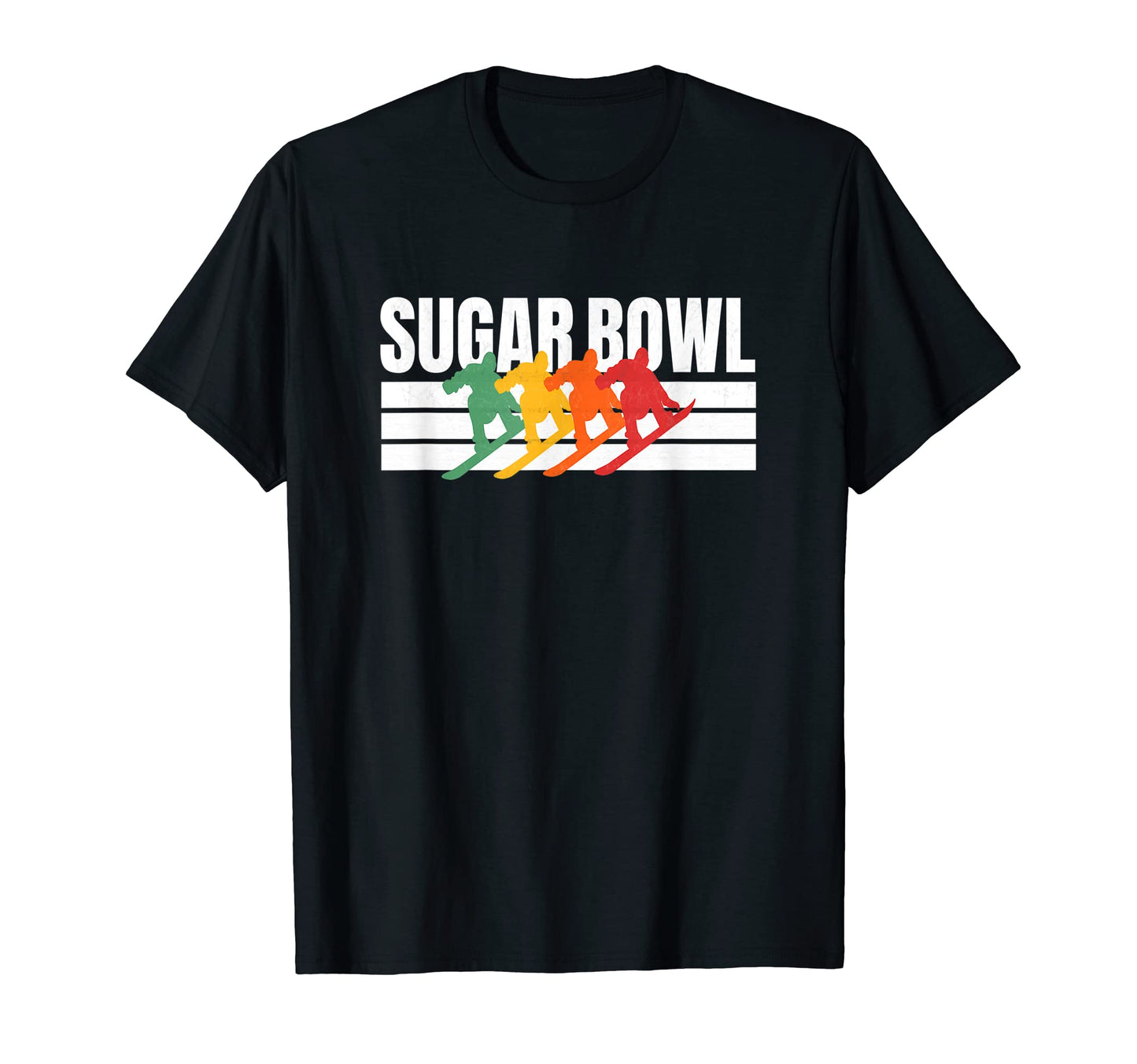 Snowboard Sugar Bowl Stripe Sugar T-Shirt - Custom Art Print Men Women - T-Shirt, Sweatshirt, Hoodie