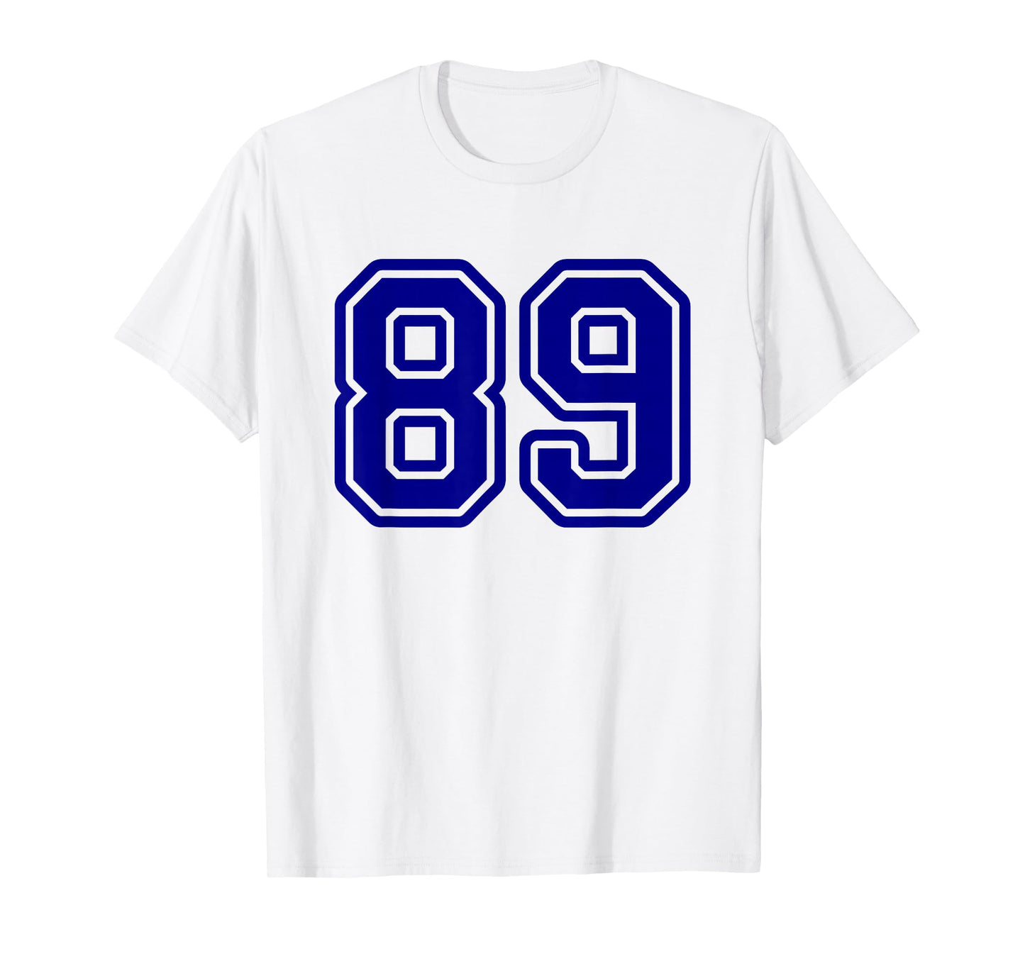 Blue Sports Team Number 89 T-Shirt - Casual Everyday Wear for Adults - T-Shirt, Sweatshirt, Hoodie