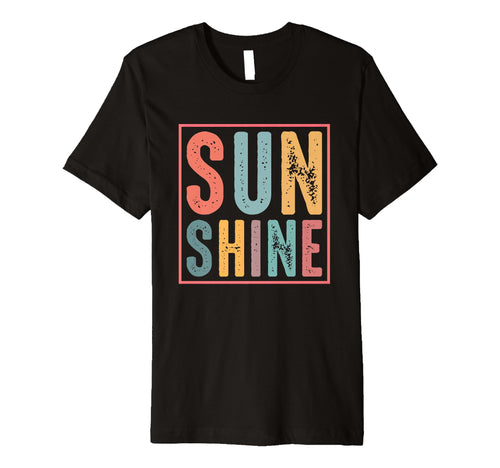 Sunshine Vibes Colorful Typography T-Shirt - Streetwear Style for Adults - T-Shirt, Sweatshirt, Hoodie