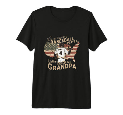 Baseball Grandpa Usa Favorite Player T-Shirt - Trendy Graphic Men Women - T-Shirt, Sweatshirt, Hoodie
