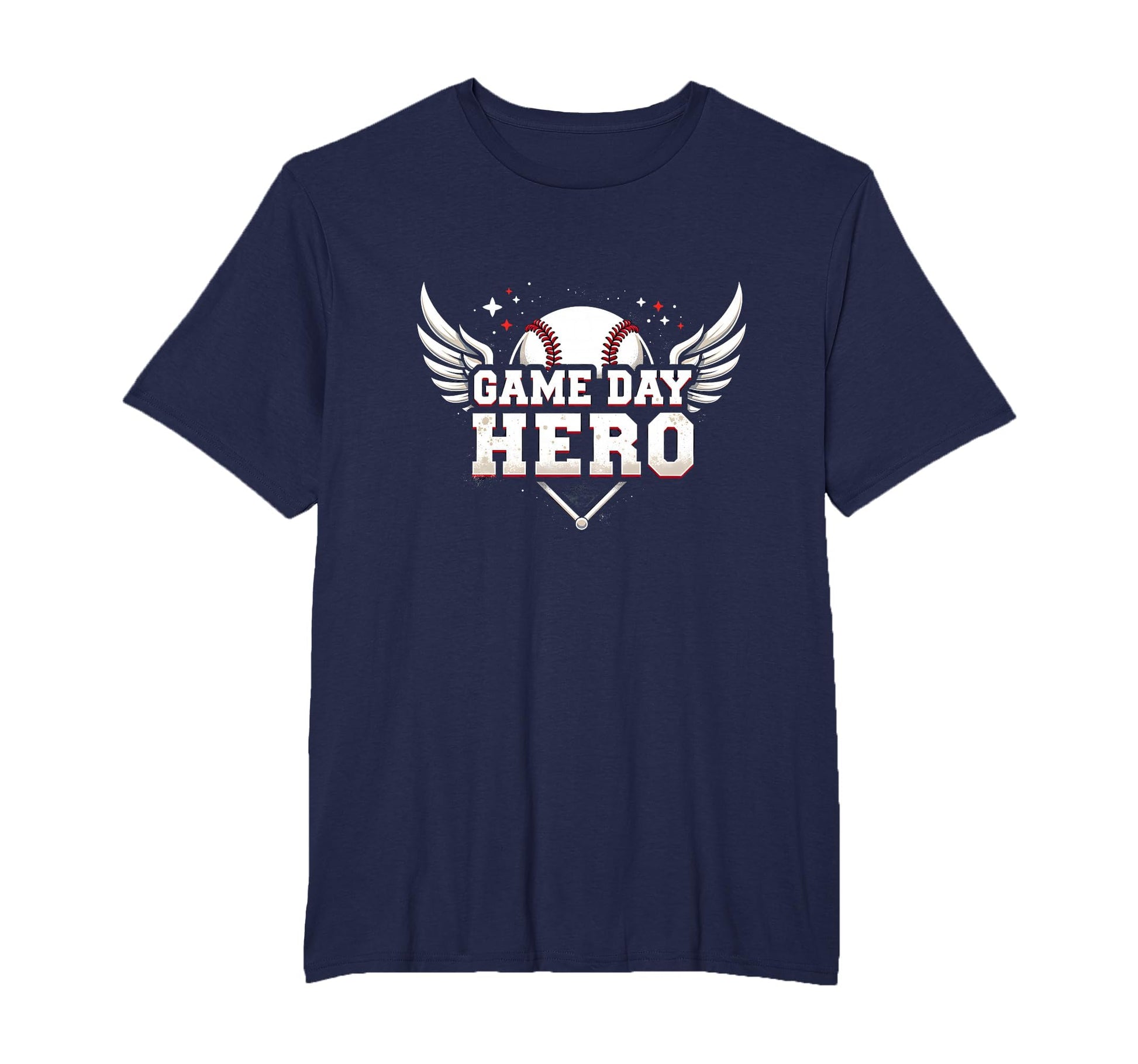 Baseball Dad Game Day Hero Proud Father T-Shirt - Graphic Print Men Women - T-Shirt, Sweatshirt, Hoodie